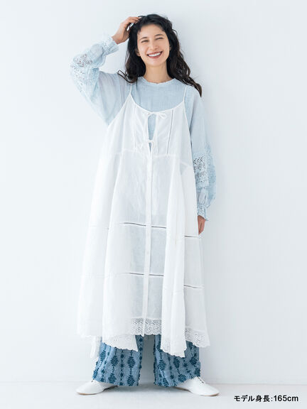 【kazumi×Samansa Mos2】3D刺繍パンツ（オフホワイト/ブラック/ベージュ/ネイビー）｜Samansa Mos2（サマンサ モスモス）通販