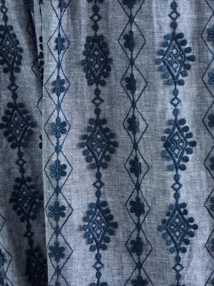 【kazumi×Samansa Mos2】3D刺繍パンツ（オフホワイト/ブラック/ベージュ/ネイビー）｜Samansa Mos2（サマンサ モスモス）通販