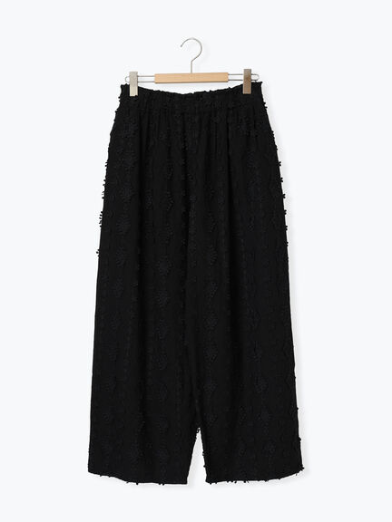 【kazumi×Samansa Mos2】3D刺繍パンツ（オフホワイト/ブラック/ベージュ/ネイビー）｜Samansa Mos2（サマンサ モスモス）通販