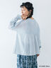 【kazumi×Samansa Mos2】袖レース前後着ブラウス（ブルー）｜Samansa Mos2（サマンサ モスモス）通販