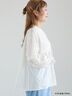 【kazumi×Samansa Mos2】袖レース前後着ブラウス（オフホワイト/ブラック/ピンク/ベージュ/ブルー）｜Samansa Mos2（サマンサ モスモス）通販