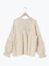 【kazumi×Samansa Mos2】袖レース前後着ブラウス（オフホワイト/ブラック/ピンク/ベージュ/ブルー）｜Samansa Mos2（サマンサ モスモス）通販