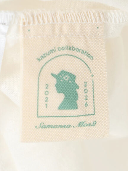 【kazumi×Samansa Mos2】袖レース前後着ブラウス（オフホワイト/ブラック/ピンク/ベージュ/ブルー）｜Samansa Mos2（サマンサ モスモス）通販