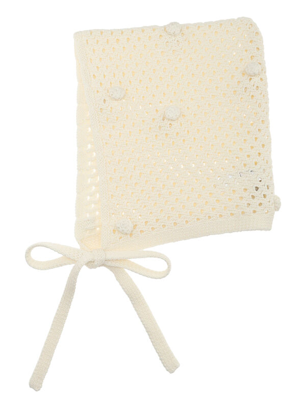 ポンポン付きボンネット（キナリ）｜Samansa Mos2（サマンサ モスモス）通販