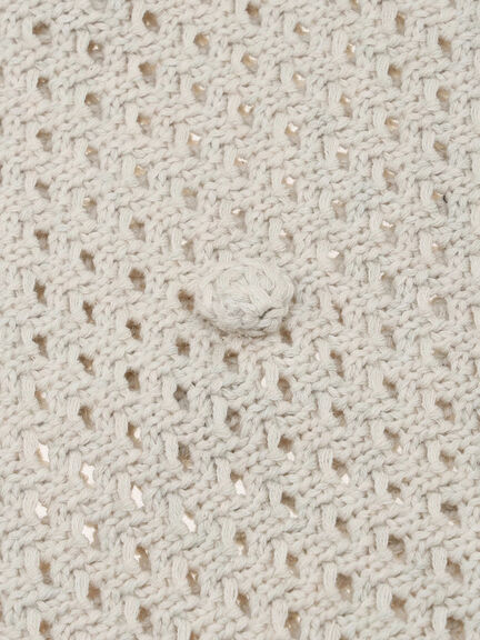 ポンポン付きボンネット（ベージュ/キナリ）｜Samansa Mos2（サマンサ モスモス）通販