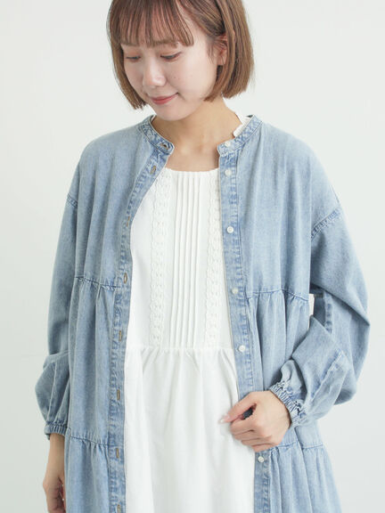 【抗菌防臭】スカラップレースペチワンピース（オフホワイト/ブラック/ベージュ）｜Samansa Mos2（サマンサ モスモス）通販