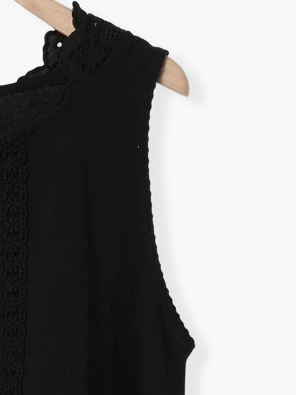 【抗菌防臭】スカラップレースペチワンピース（オフホワイト/ブラック/ベージュ）｜Samansa Mos2（サマンサ モスモス）通販