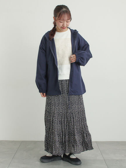 裏毛CAT柄パーツレース付スウェット（オフホワイト/グレー/ミント）｜Samansa Mos2（サマンサ モスモス）通販