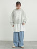 裏毛CAT柄パーツレース付スウェット（オフホワイト/グレー/ミント）｜Samansa Mos2（サマンサ モスモス）通販