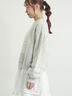 裏毛CAT柄パーツレース付スウェット（オフホワイト/グレー/ミント）｜Samansa Mos2（サマンサ モスモス）通販