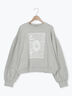 裏毛CAT柄パーツレース付スウェット（オフホワイト/グレー/ミント）｜Samansa Mos2（サマンサ モスモス）通販