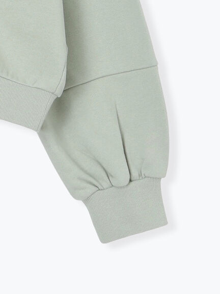 裏毛CAT柄パーツレース付スウェット（オフホワイト/グレー/ミント）｜Samansa Mos2（サマンサ モスモス）通販