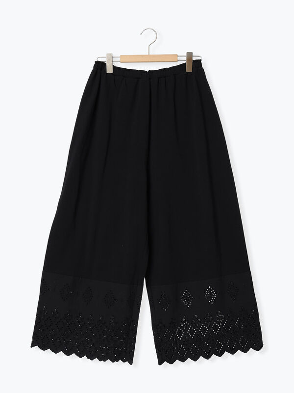 【抗菌防臭】スカラップレースペチパンツ（ブラック）｜Samansa Mos2（サマンサ モスモス）通販