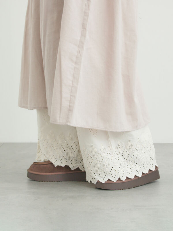 【抗菌防臭】スカラップレースペチパンツ（ベージュ）｜Samansa Mos2（サマンサ モスモス）通販