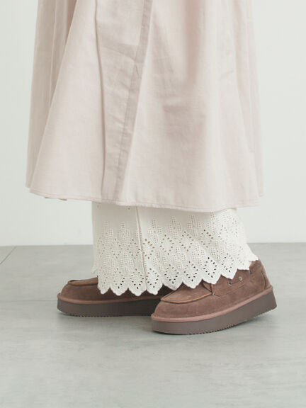 【抗菌防臭】スカラップレースペチパンツ（オフホワイト/ブラック/ベージュ）｜Samansa Mos2（サマンサ モスモス）通販