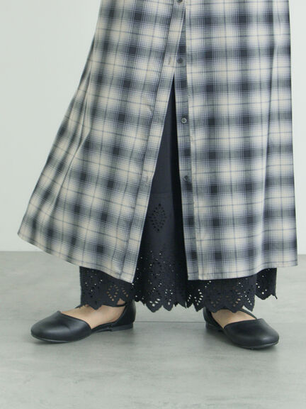 【抗菌防臭】スカラップレースペチパンツ（オフホワイト/ブラック/ベージュ）｜Samansa Mos2（サマンサ モスモス）通販