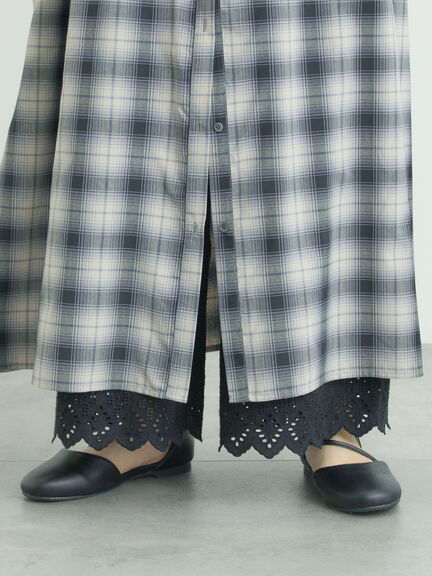 【抗菌防臭】スカラップレースペチパンツ（オフホワイト/ブラック/ベージュ）｜Samansa Mos2（サマンサ モスモス）通販