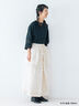 【kazumi×Samansa Mos2】エプロンスカート（オフホワイト/チャコールグレー/キナリ）｜Samansa Mos2（サマンサ モスモス）通販
