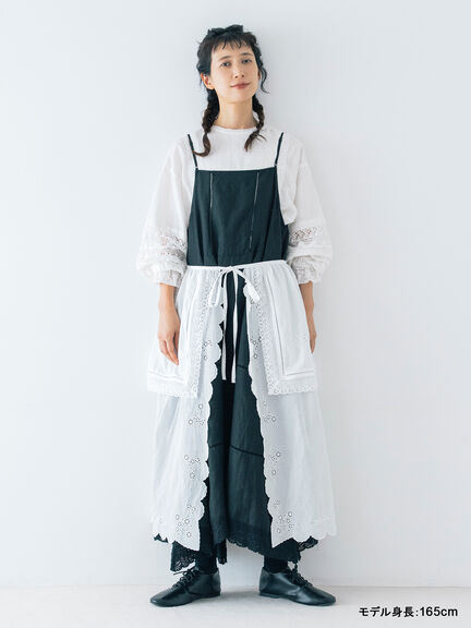 【kazumi×Samansa Mos2】エプロンスカート（オフホワイト/チャコールグレー/キナリ）｜Samansa Mos2（サマンサ モスモス）通販