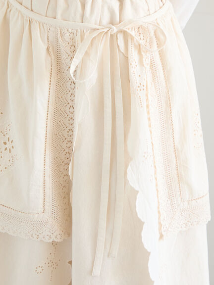 【kazumi×Samansa Mos2】エプロンスカート（オフホワイト/チャコールグレー/キナリ）｜Samansa Mos2（サマンサ モスモス）通販