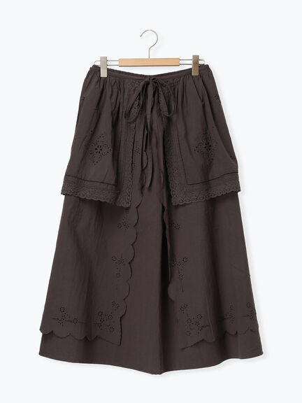 【kazumi×Samansa Mos2】エプロンスカート（オフホワイト/チャコールグレー/キナリ）｜Samansa Mos2（サマンサ モスモス）通販