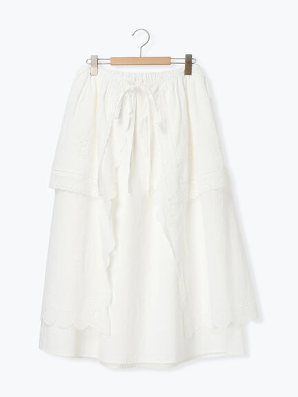 【kazumi×Samansa Mos2】エプロンスカート（オフホワイト/チャコールグレー/キナリ）｜Samansa Mos2（サマンサ モスモス）通販