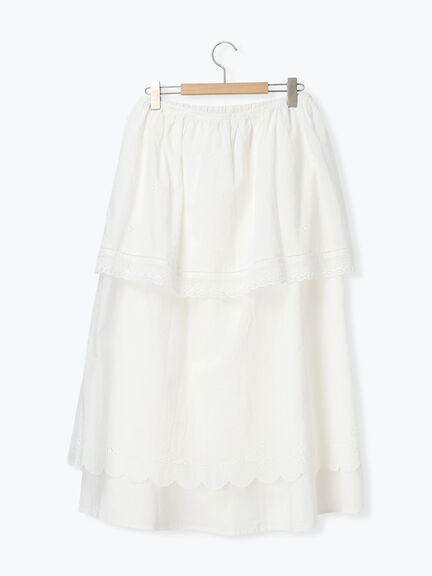 【kazumi×Samansa Mos2】エプロンスカート（オフホワイト/チャコールグレー/キナリ）｜Samansa Mos2（サマンサ モスモス）通販