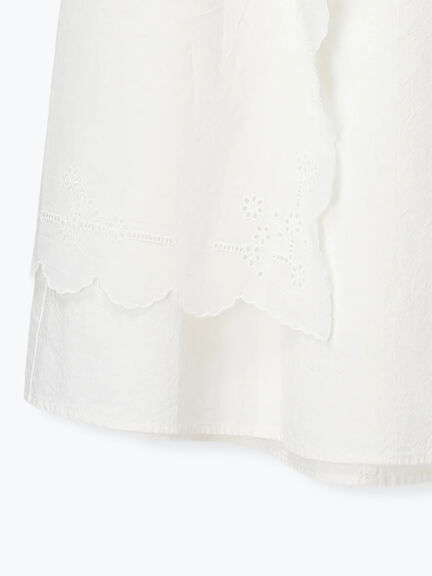 【kazumi×Samansa Mos2】エプロンスカート（オフホワイト/チャコールグレー/キナリ）｜Samansa Mos2（サマンサ モスモス）通販