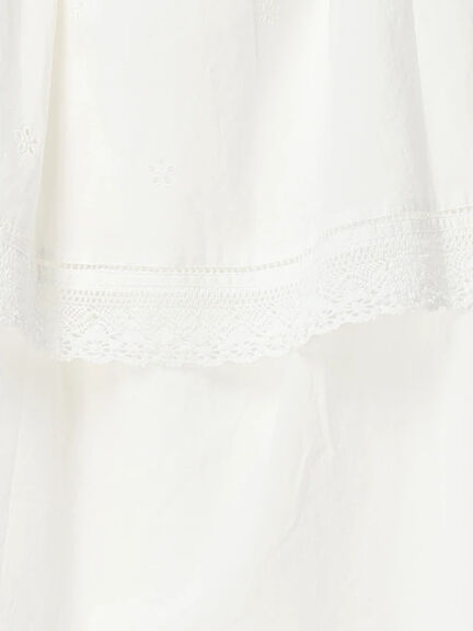 【kazumi×Samansa Mos2】エプロンスカート（オフホワイト/チャコールグレー/キナリ）｜Samansa Mos2（サマンサ モスモス）通販