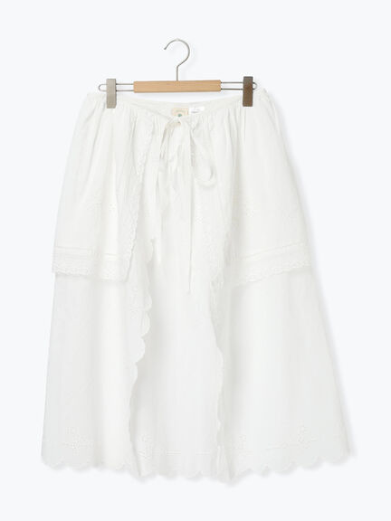 【kazumi×Samansa Mos2】エプロンスカート（オフホワイト/チャコールグレー/キナリ）｜Samansa Mos2（サマンサ モスモス）通販