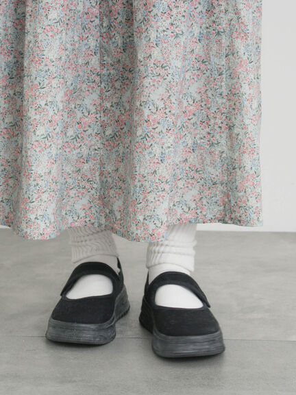 キャンバスストラップスニーカー（ブラック/ベージュ）｜Samansa Mos2（サマンサ モスモス）通販