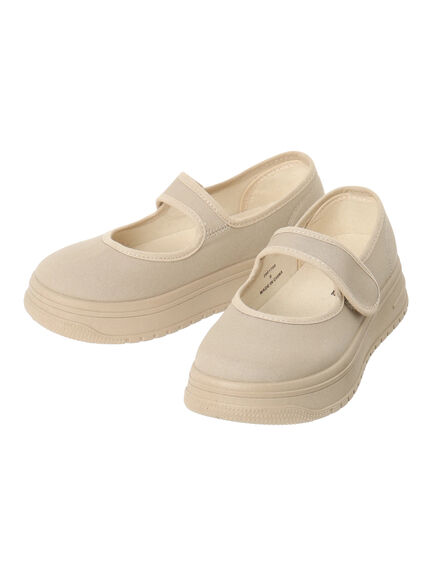 キャンバスストラップスニーカー（ブラック/ベージュ）｜Samansa Mos2（サマンサ モスモス）通販