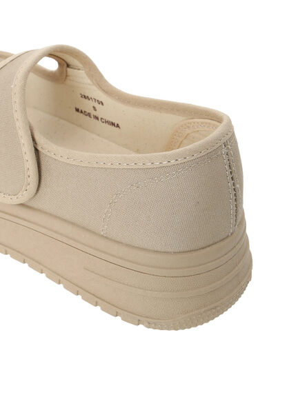 キャンバスストラップスニーカー（ブラック/ベージュ）｜Samansa Mos2（サマンサ モスモス）通販