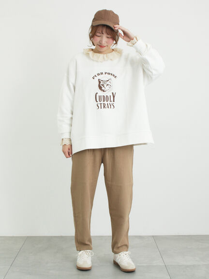 オーバーレースブラウス（オフホワイト/ブラック/キナリ）｜Samansa Mos2（サマンサ モスモス）通販