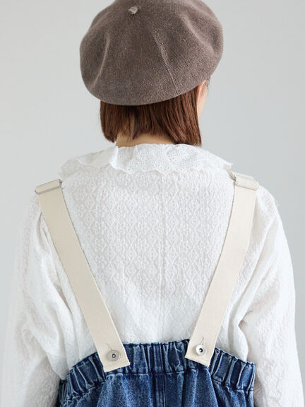 オーバーレースブラウス（オフホワイト/ブラック/キナリ）｜Samansa Mos2（サマンサ モスモス）通販