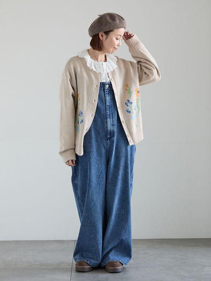 オーバーレースブラウス（オフホワイト/ブラック/キナリ）｜Samansa Mos2（サマンサ モスモス）通販