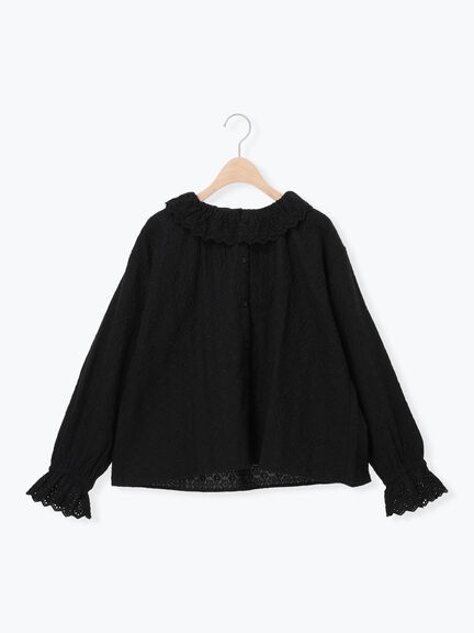 オーバーレースブラウス（オフホワイト/ブラック/キナリ）｜Samansa Mos2（サマンサ モスモス）通販