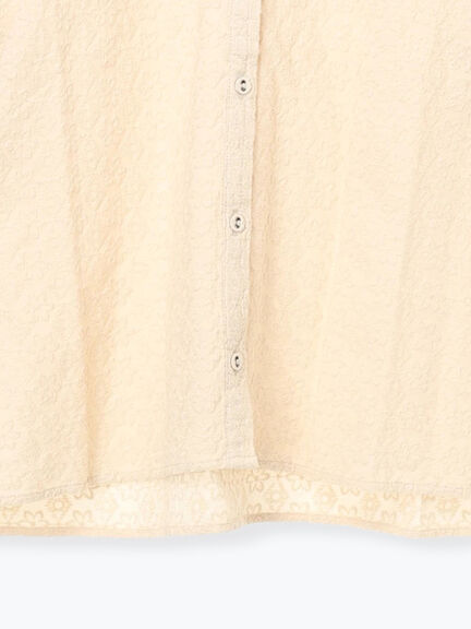 オーバーレースブラウス（オフホワイト/ブラック/キナリ）｜Samansa Mos2（サマンサ モスモス）通販