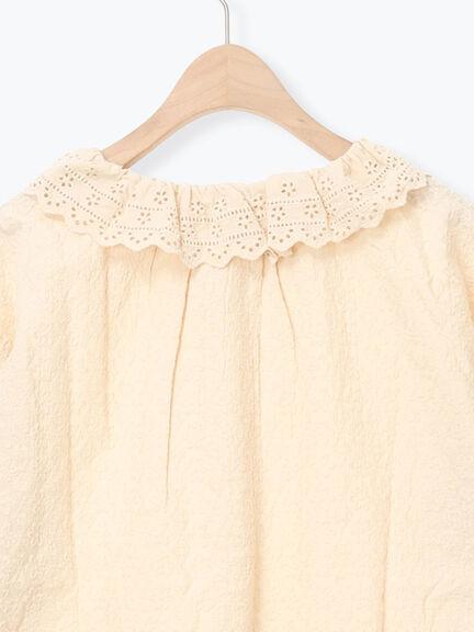 オーバーレースブラウス（オフホワイト/ブラック/キナリ）｜Samansa Mos2（サマンサ モスモス）通販