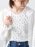 花柄パターンメッシュレース付ノースリーブ（オフホワイト/チャコールグレー/キナリ）｜Samansa Mos2（サマンサ モスモス）通販