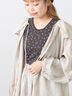 花柄パターンメッシュレース付ノースリーブ（チャコールグレー）｜Samansa Mos2（サマンサ モスモス）通販