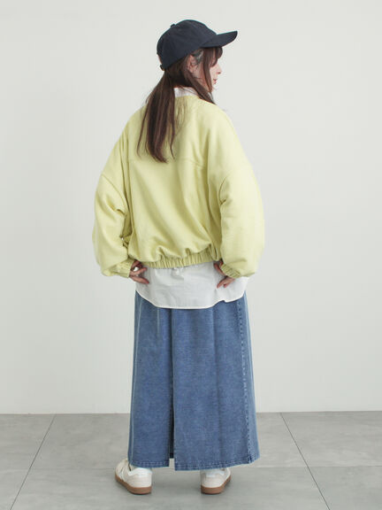 裾バルーン風スウェット（グレー/ブラック/イエロー）｜Samansa Mos2（サマンサ モスモス）通販