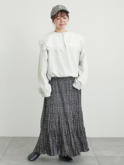 裾バルーン風スウェット（グレー/ブラック/イエロー）｜Samansa Mos2（サマンサ モスモス）通販