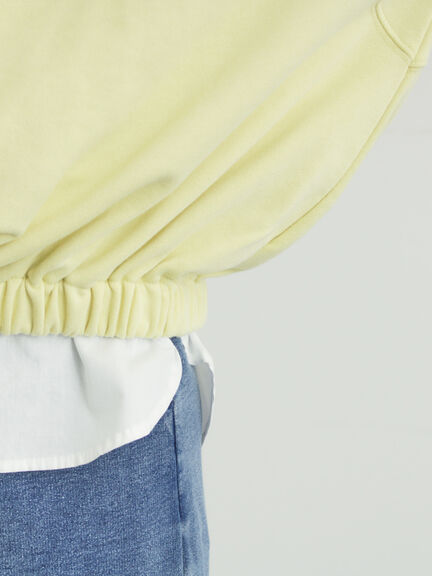 裾バルーン風スウェット（グレー/ブラック/イエロー）｜Samansa Mos2（サマンサ モスモス）通販