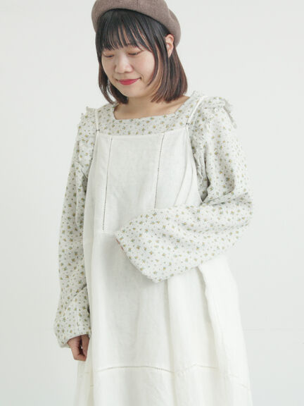 ワッフルローズ柄前後2WAYカットソー（オフホワイト/グレー/ピンク/ベージュ）｜Samansa Mos2（サマンサ モスモス）通販