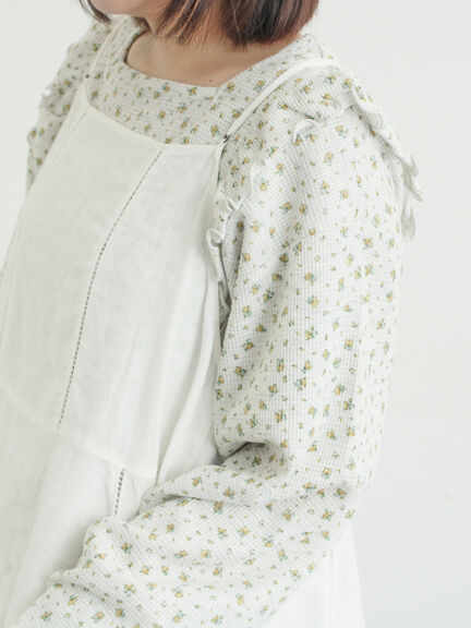 ワッフルローズ柄前後2WAYカットソー（オフホワイト/グレー/ピンク/ベージュ）｜Samansa Mos2（サマンサ モスモス）通販