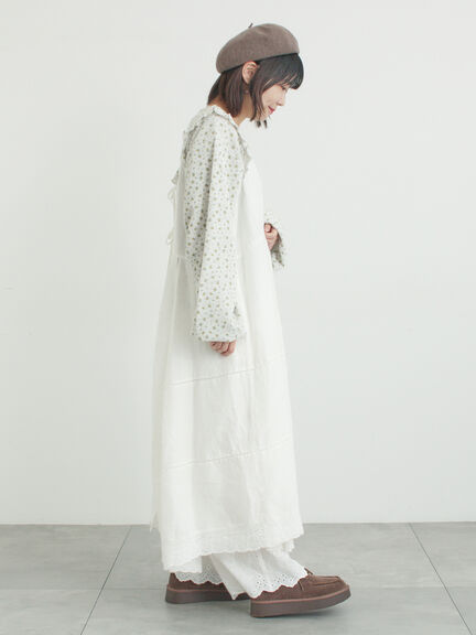 ワッフルローズ柄前後2WAYカットソー（オフホワイト/グレー/ピンク/ベージュ）｜Samansa Mos2（サマンサ モスモス）通販