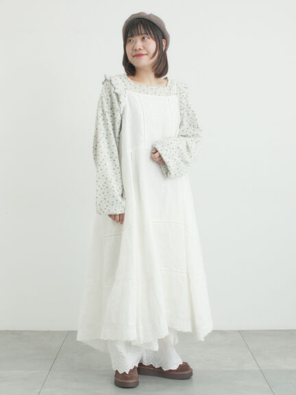 ワッフルローズ柄前後2WAYカットソー（オフホワイト/グレー/ピンク/ベージュ）｜Samansa Mos2（サマンサ モスモス）通販