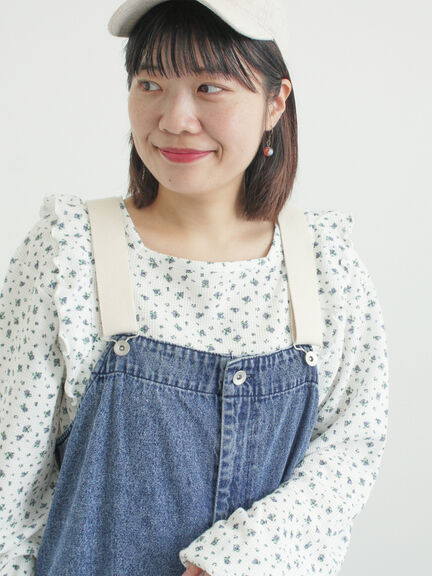 ワッフルローズ柄前後2WAYカットソー（オフホワイト/グレー/ピンク/ベージュ）｜Samansa Mos2（サマンサ モスモス）通販