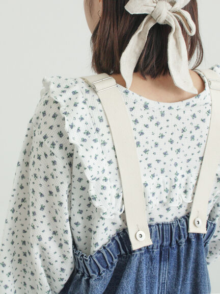 ワッフルローズ柄前後2WAYカットソー（オフホワイト/グレー/ピンク/ベージュ）｜Samansa Mos2（サマンサ モスモス）通販